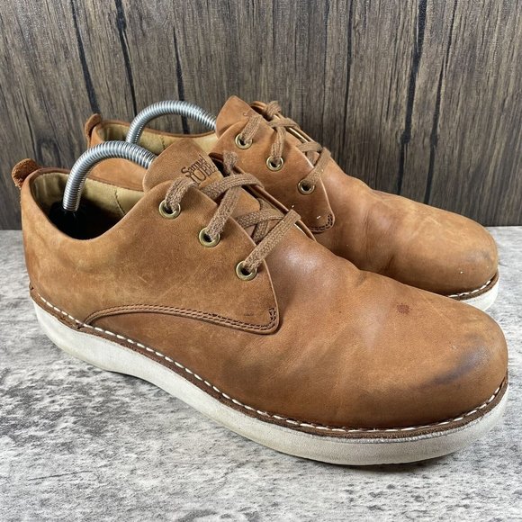 Samuel Hubbard “Free” Casual Walking Shoe Tan Waxhide Leather Men’s Size 9.5 - Picture 2 of 8